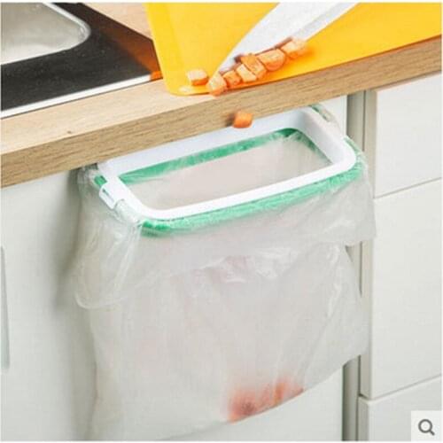 Plastic Garbage Hanging Bag Kitchen Garbage Cupboard Door Back Hanging Bag Cabinet Door Organizer Kitchen Organzier Holder