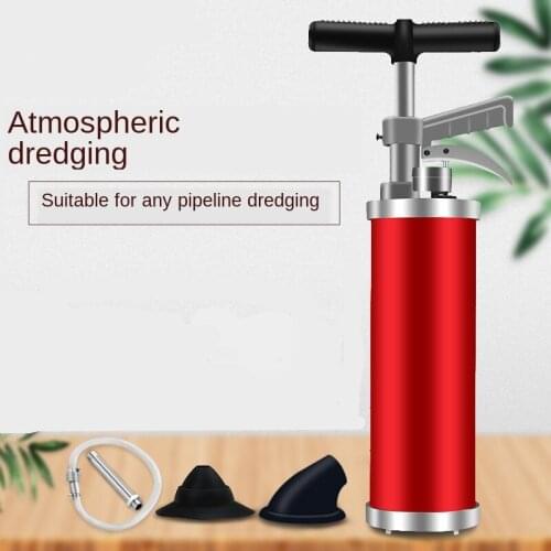 Home High Pressure Toilet Pipe Dredger Manual Drain Pipe Sewer Cleaning Tool
