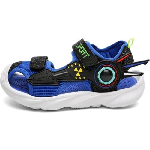CMSOLO Beach Shoes Summer New Boys Sandals Running Fashion Beach Shoes Boy Kids Children Breathable Anti-Slip Sandals Flat New