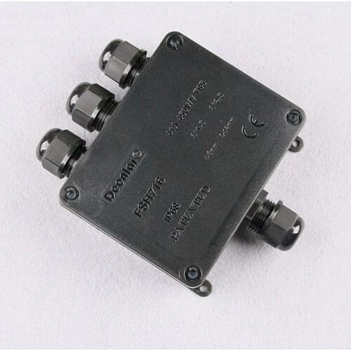 Waterproof junction box wiring shell plastic IP68 one into three out of the bottom line box with terminal