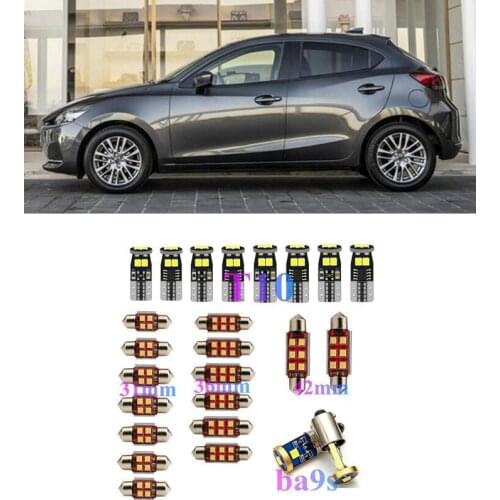 Interior LED Lights Replacement for Mazda 2 3 5 6 cx-5 CX-7 CX-9 323 626 B4000 cx3 mazdaspeed 3 6 miate Accessories Kit WHITE