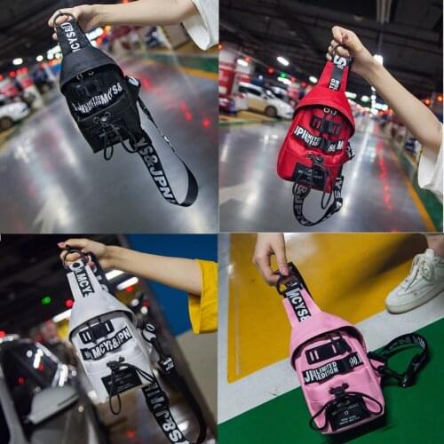 2021 Fashion Women Waist Fanny Pack Nylon Belt Zipper Waist Bag Casual Chest Bum Bag Casual Sports Waist Packs Shoulder Bag