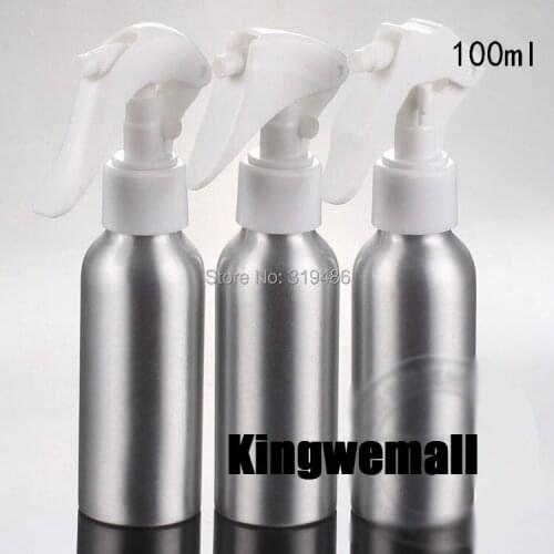 300pcs/lot 100ml Perfume Empty Makeup Aluminum Bottle Spray Atomizer