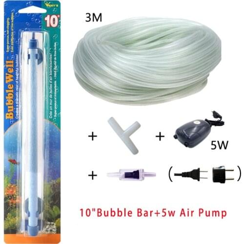 5W/8W/12W Aquarium Air Pump Accessories Oxygen Air Bubble Tube for Fish Tank air pipe tube Aquarium Oxygen Pump Set Low Noise