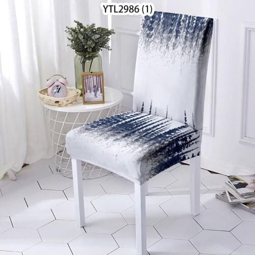 Painted forest leaves chair covers dining room chair covers stool chair dinner table and chairs bench cover cover chair Home