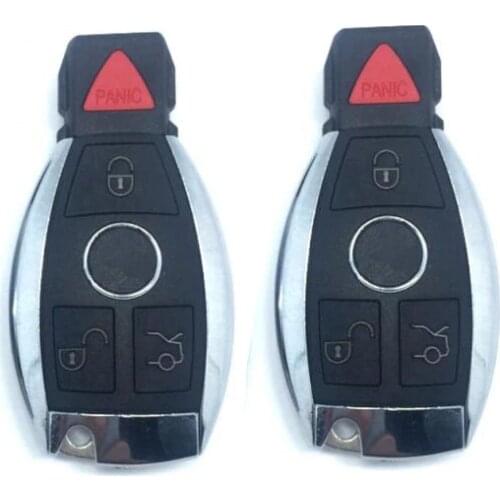 3+1 Buttons New Replacement Modified Smart Remote Key Shell Case For Benz C200 S320 S600 With Key Blade And Battery Holder