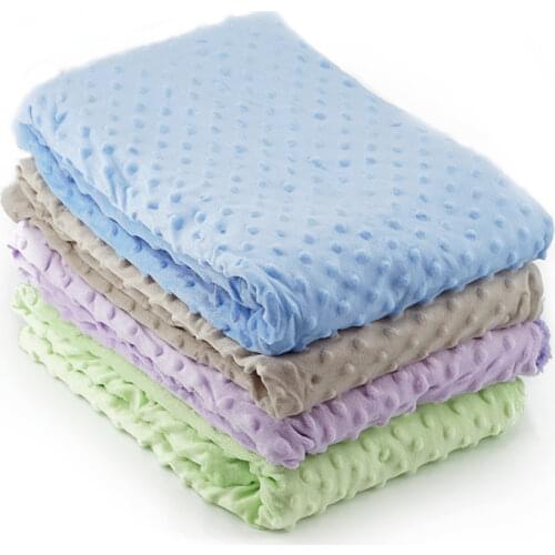 Baby Blanket & Swaddling Newborn Thermal Soft Fleece Blanket Winter Solid Bedding Set Cotton Quilt Infant Bedding Cute Blanket