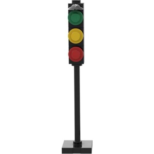 Traffic Light Compatible Major Brand Toys Building Block Road Classic Collections Assembled Brick Handmade Design