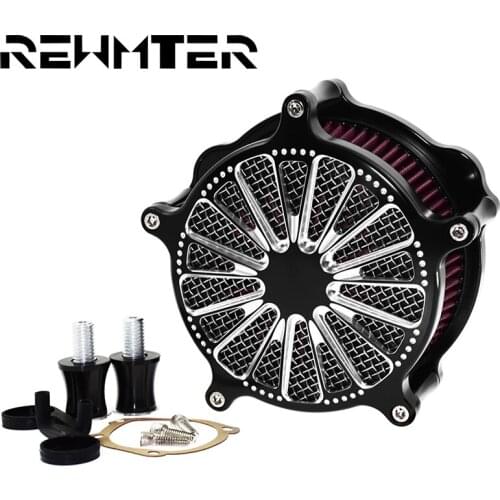 Air Cleaner Filter Red For Harley Sportster XL 883 Dyna Street Bob 00-17 Softail Heritage 00-18 Touring Street Glide 08-18