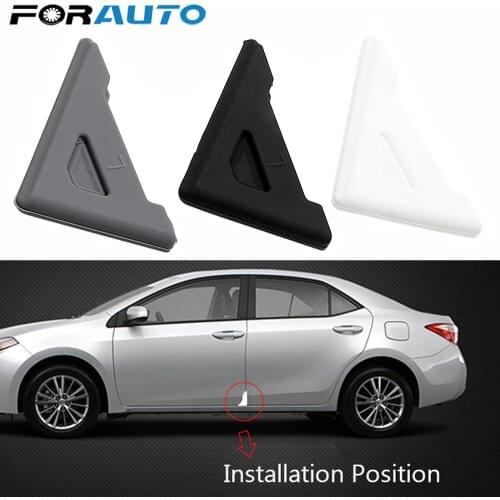 FORAUTO 2PCS Anti-Scratch Silicone Crash Protection Car Door Corner Cover Car-styling Scratch Protector Auto Care