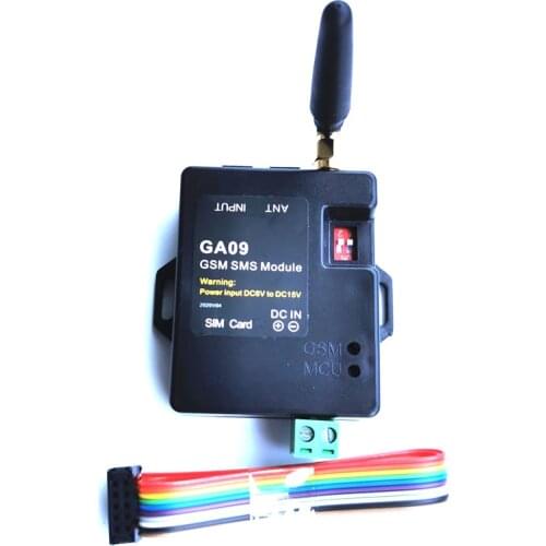 GSM SMS Alert Wireless alarm module antenna GA09 8 Alarm input for Home security