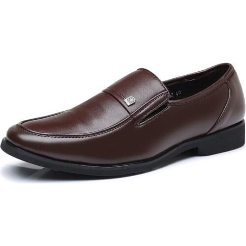 New Leather Loafers For Men Shoes Slip-On Business Men Official Shoes Breathable Formal Shoes Men Zapatos Oxford Hombre Fad dfg