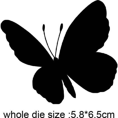 Metal cutting dies butterfly 58*65mm cut die mold decoration Scrapbook paper craft knife mould blade punch stencils dies