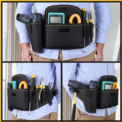 Multi-function Waist Pack Repair Tool Storage Bag Oxford Cloth Hardware Tool Pocket Wrench Pliers Storage Bag