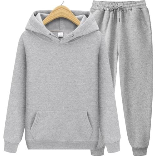 Mens /Women Sets Hoodies+Pants Hooded Sweatshirt Sweatpants Fashion Slim Fit Men Set Hoodie Pant Hip Hop Pullover Hoody 15