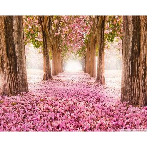 GATYZTORY 60x120cm Frameless Pink Forest DIY Painting By Numbers Large Size Picture Canvas Painting Acrylic Paint By Numbers Art