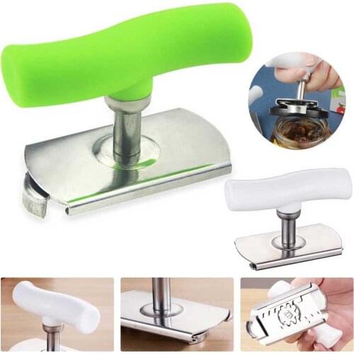 Stainless Steel Glass Canned Bottle Jar Cover Lid Opener Kitchen Openers Tool