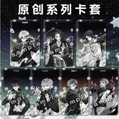 NEW Anime Jujutsu Kaisen Kugisaki Nobara Itadori Yuji Black Comic Card Case Pendant ID Bus Bank Card Holder Keychain Toy Keyring