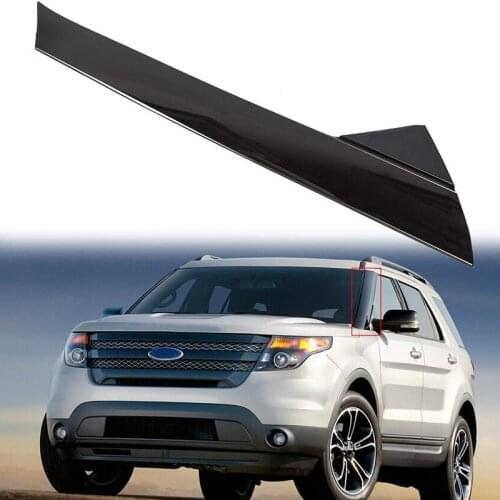 Car Front Windshield Panel Trim Fit For Ford Explorer 2011-2019 Roof Trim Stainless Steel Bright Strips Auto Car Accessories