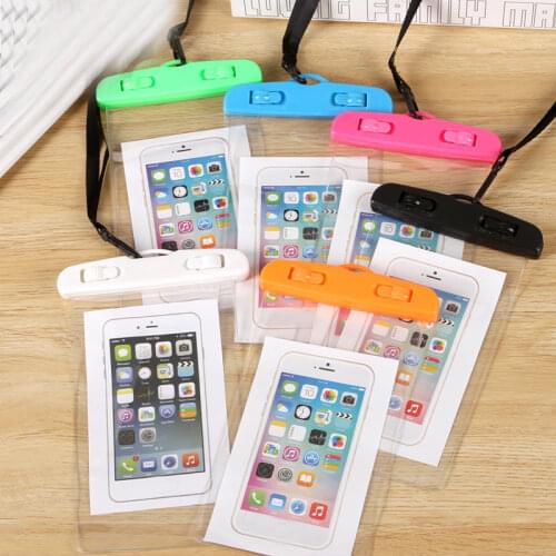 Transparent PVC Travel Summer Beach Swimming Coin Card Phone Waterproof Protective Bag Pouch Case Cover Travel Accessories