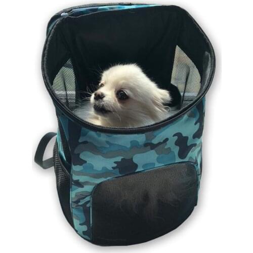 Dadugo dog backpack pet outdoor bag travel backpack for pet dog camouflage pattern 2 colors size s / l