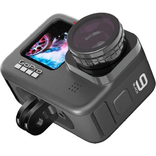 Wide-angle Fisheye Lens for GoPro Hero 9 Black Action Camera Accessories 180 Degree Wide Angle Cameras Filter Lenses for Gopro9