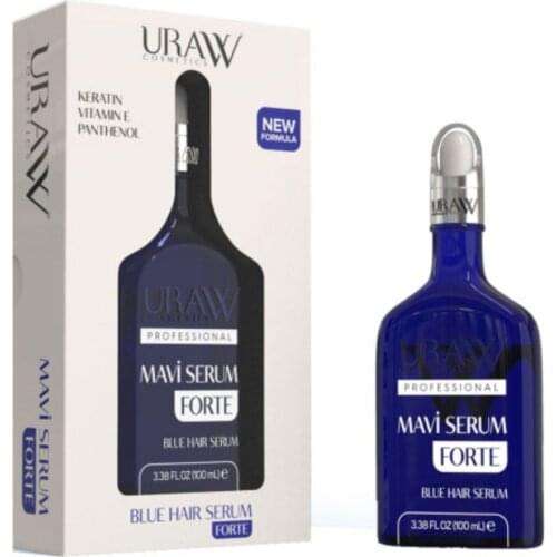 Blue Hair Forte Serum URAW 100ml Hair Growth Formula Thick Hair FAST DELIVERY