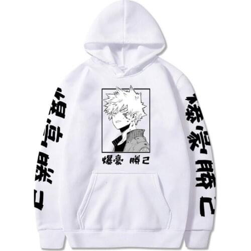 My Hero Academia Katsuki Bakugo Hoodies Sweatshirt Unisex Clothes Men Women Moleton