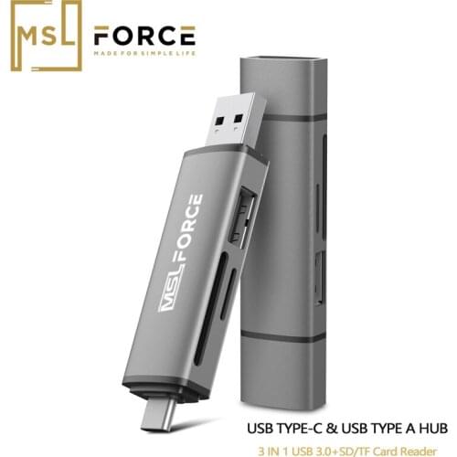 2 in 1 SD Card Reader USB C HUB Adapter with USB 3 HUB OTG Card reader For Smart phone iPad pro Macbook air Macbook Pro USB C