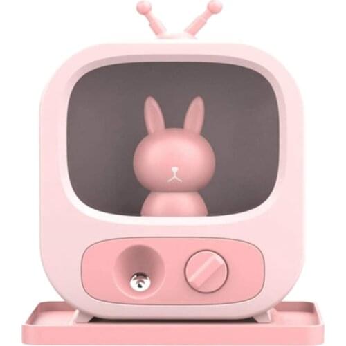 Air Humidifier,Mini Portable USB Battery Cool Mist Humidifiers Night Light Purify Silent for Home Bedroom