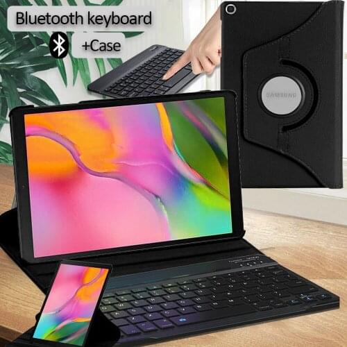 360 Rotating Case for Samsung Galaxy Tab A 10.1 T510 T515 /Tab S6 Lite 10.4"P610 P615 Anti-fall Tablet Case+Bluetooth Keyboard