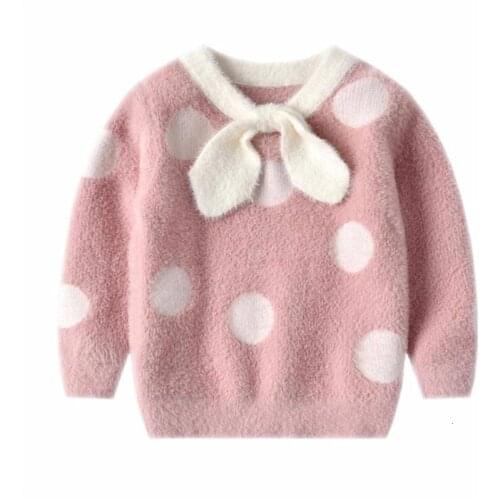 Knitted Girls Sweater Cute Princess Children Clothes Pattern Boys Soft Wool Sweaters for Baby Kids Warm Tops Winter Clothing