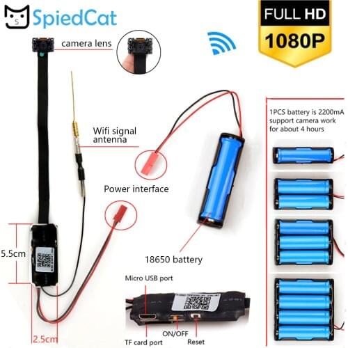 WIFI Network Webcam IP P2P Camera HD 1080P Small Night vision Mini Camera DIY Wireless Cam Module Motion Activated DV Camcorder