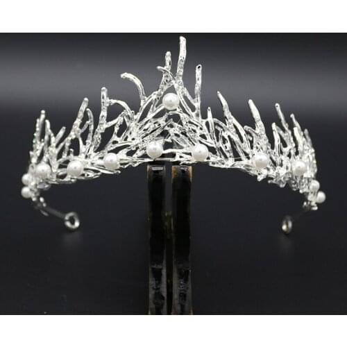 Jeweled Crowns Beautiful Headpiece Wedding Crown Wedding Tiaras Hair Accessories for Prom Birthday Costume Party EA