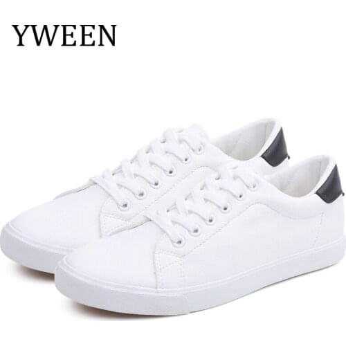 YWEEN Brand Mens Casual Shoes Men Soft PU Leather Sneaker Vulcanized Shoes Man Flat Shoes