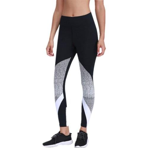 Womens Yoga Pants High Waist Yoga Leggings Sport Tights Breathable Quick Dry Gym Fitness Running Pants Compression Trousers