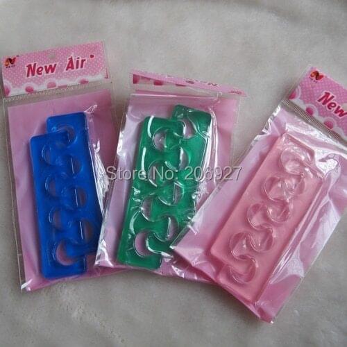 NA47 1pair Nail Art Reusable silicone toe separator Nail Art Tools