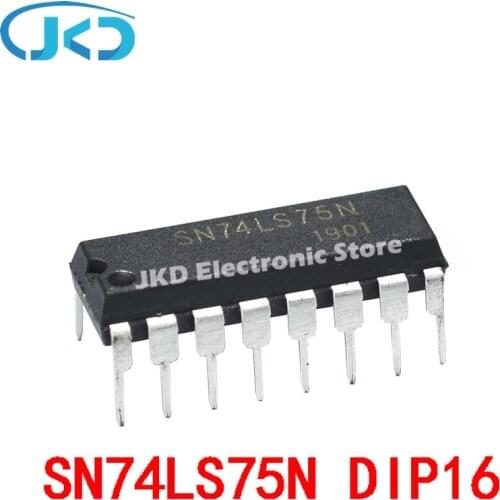 10pcs SN74LS75N 74LS75N 74LS75 DIP-16 New IC