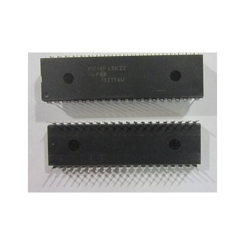 2pcs/lot PIC18F45K22-I/P PIC18F45K22 18F45K22 DIP-40 In Stock