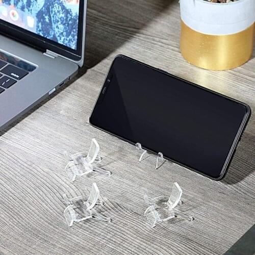 20 Pcs Acrylic Display Small Collectibles Display Stands for Displaying Crystal Geodes Rock Mineral Agate Fossil Coral