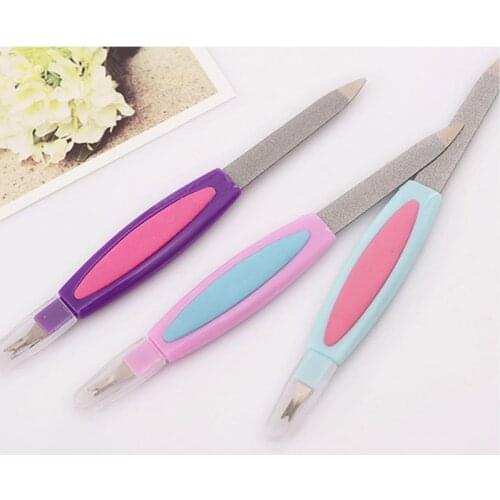 5pcs Dead Skin Clippers 2 In 1 Metal Manicure Pedicure Nail Art Files Cuticle Remover Trimmer Buffer Cuticle Trimmer Pusher Tool