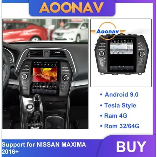 2din Android car radio multimedia player for Nissan MAXIMA 2016+ car stereo autoradio vertical Tesla GPS navi DVD player