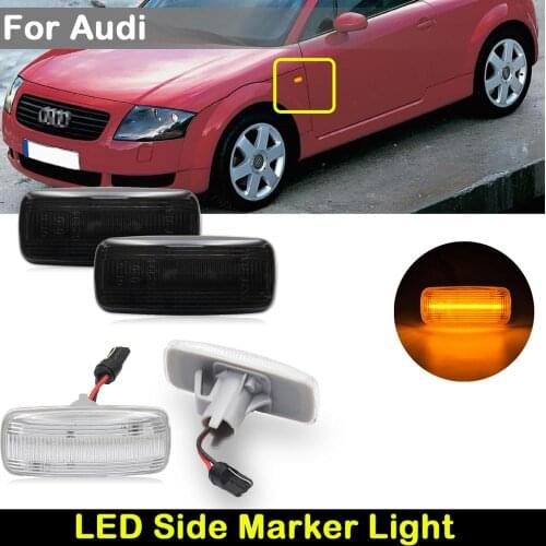 For Audi A2 A3 A4 A6 A8 TT Car front LED amber side marker lamp Turn Signal Lights