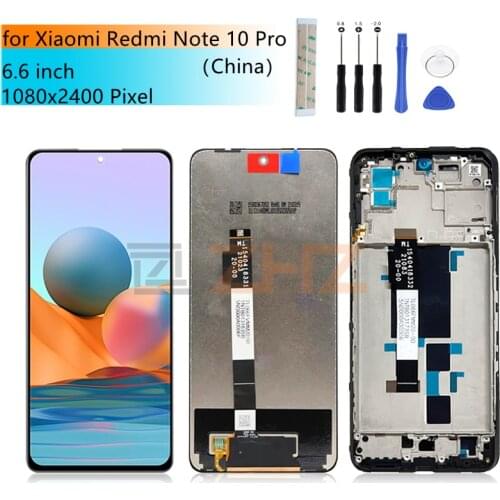 For Xiaomi Redmi Note 10 Pro lcd Display Touch Screen Digitizer Assembly IPS LCD China Version Replacement Repair Parts 6.6"