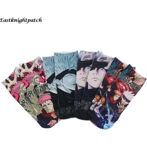 E2988 Anime Cosplay Cartoon Printed Women Men Socks Ankle Socks Kawaii Party Favor Gift