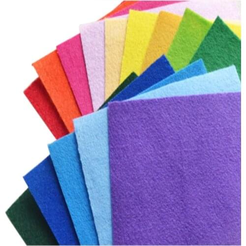 30*30 Cm High Quality Felt Fabric DIY Craft for Kids Felt Leave Flower Toys Gifts Sewing Storage Bags Wool Felt Doll Decor Cloth