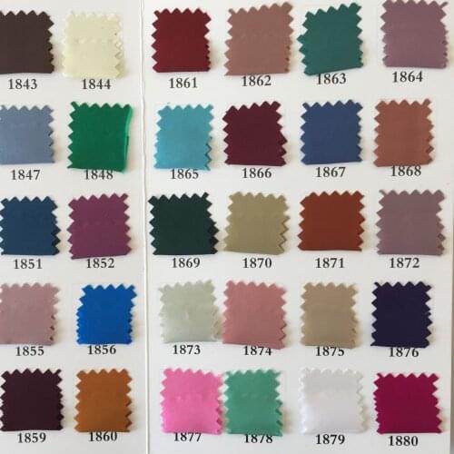 Howmay 100% pure silk fabric satin 16.5m/m 114cm 45" color chart for scarf womens dress bedding sheet pillowcase multicolor