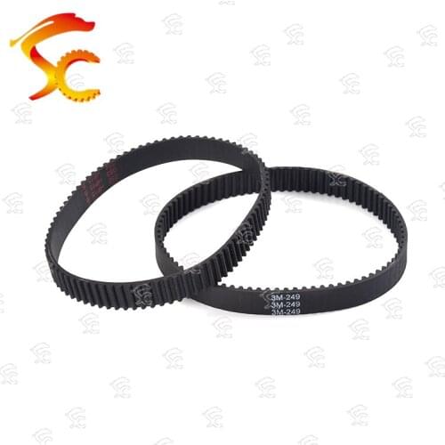 HTD 3M Belt 3M-249 length 249mm Teeth 83 closed loop rubber Drive Belt width 6mm/10mm/15 printer closed loop 3D printer