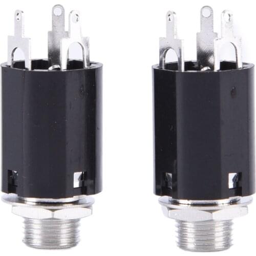 IRIN 2Pcs Guitar Endpin Jack 6.35mm Input for Electric Guitar Bass Output New Arrival High Quality Guitar Parts & Accessories