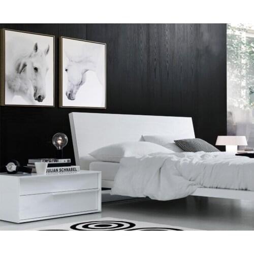 Animals canvas painting modern home art giant black and white pictures poster White Horse Beauty Lovers bedroom recommendation